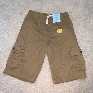 Cat & Jack boys flexible drawstring khaki shorts